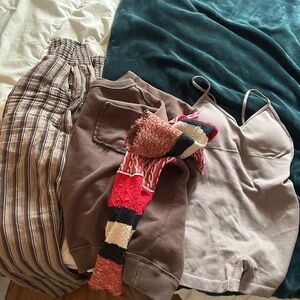 Brown and Beige Casual Outfit Set